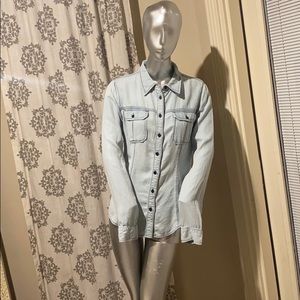 New Guess AL 1981 womens jean shirt medium